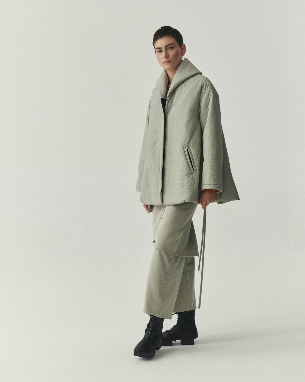 Kedziorek's Short Swing Coat in Cloud