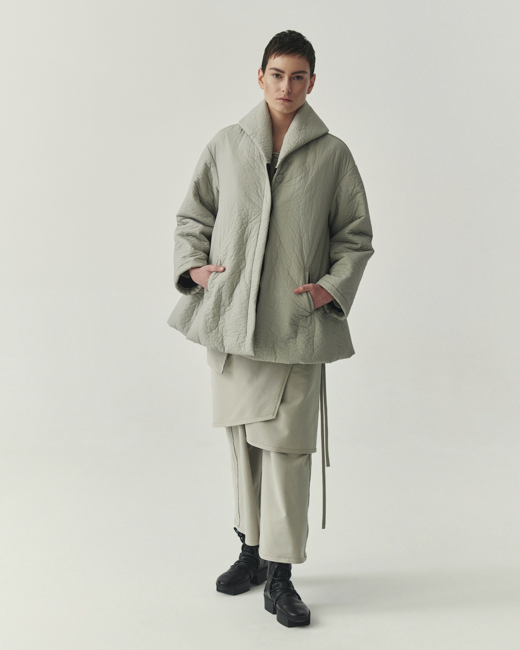Kedziorek's Short Swing Coat in Cloud