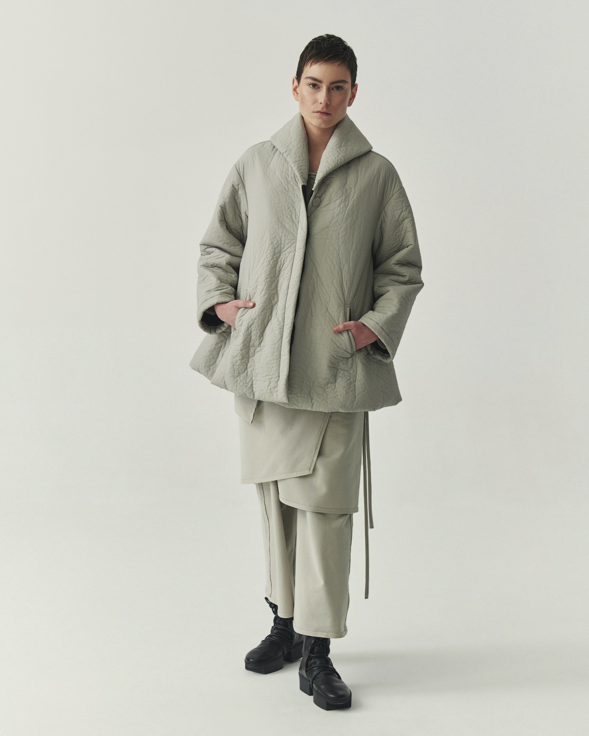 Kedziorek's Short Swing Coat in Cloud