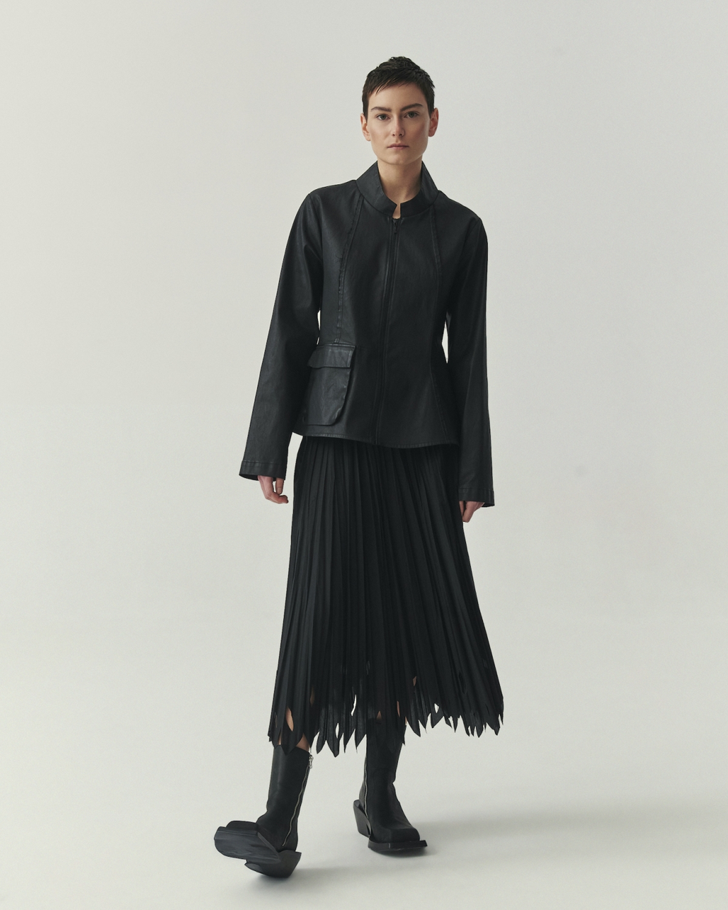 Kedziorek's Waxed Cotton Jacket in Black