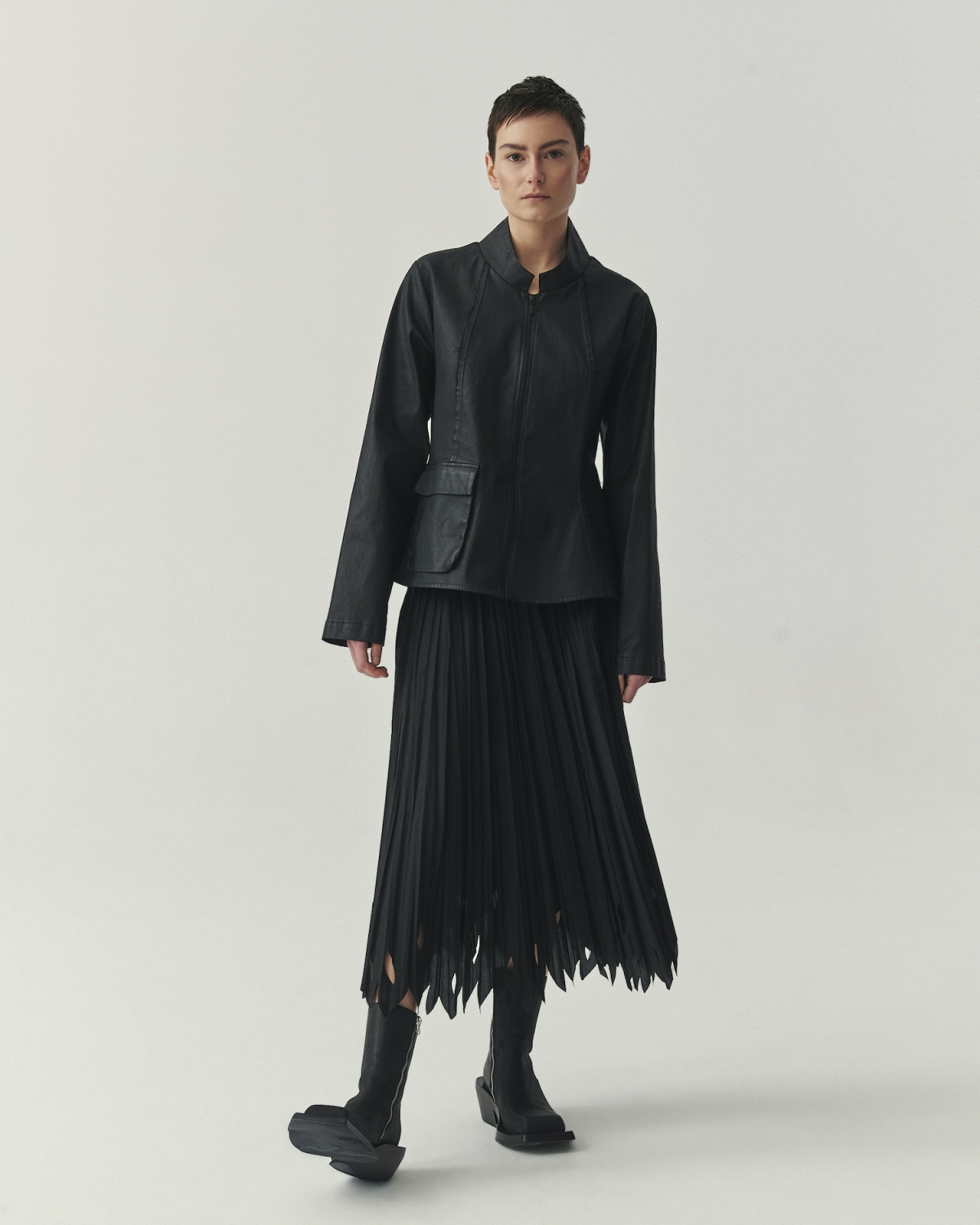 Kedziorek's Waxed Cotton Jacket in Black