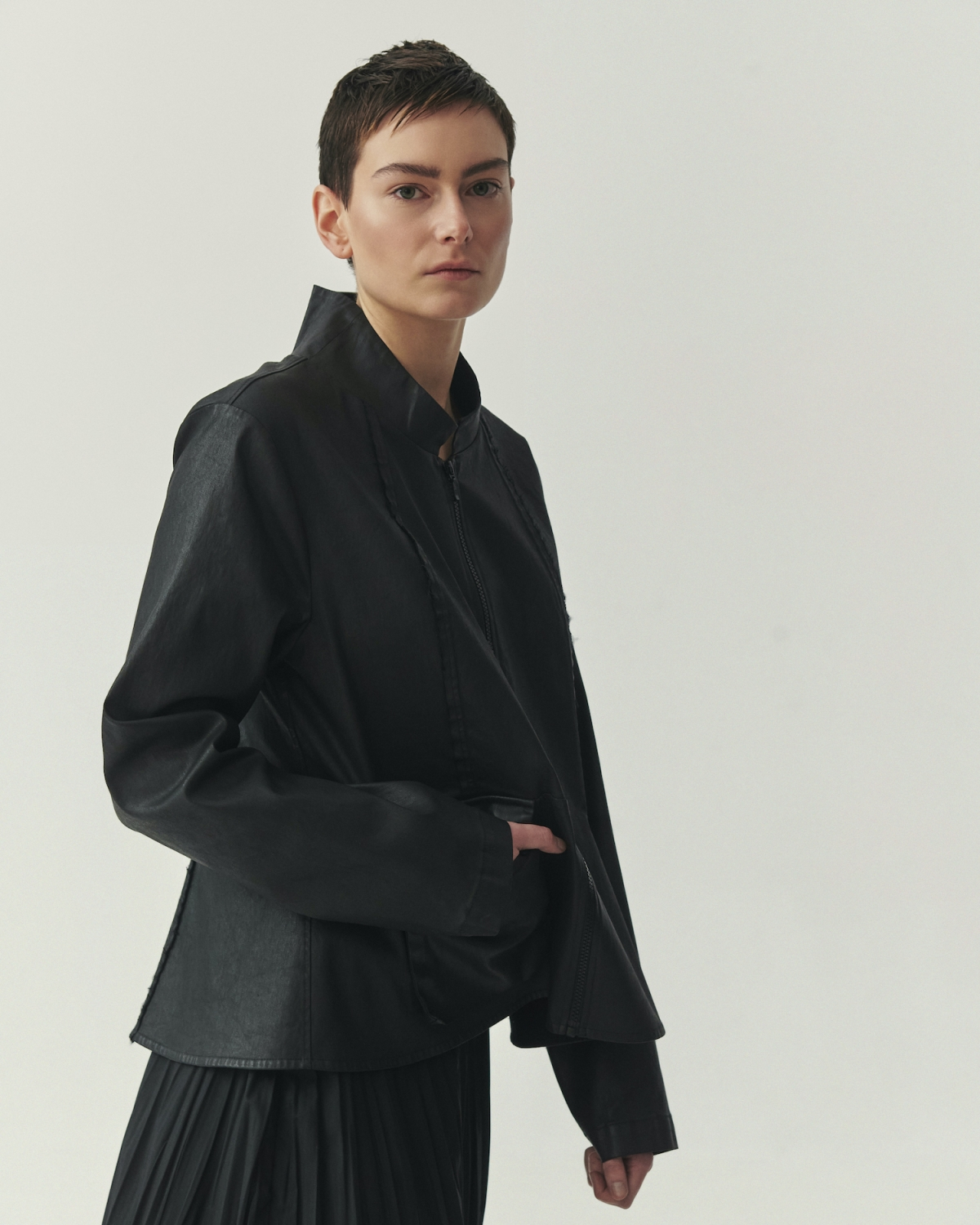 Kedziorek's Waxed Cotton Jacket in Black