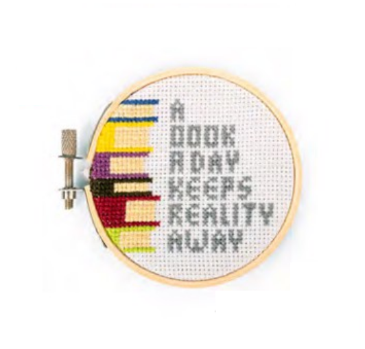 Books Mini Cross Stitch Embroidery Kit