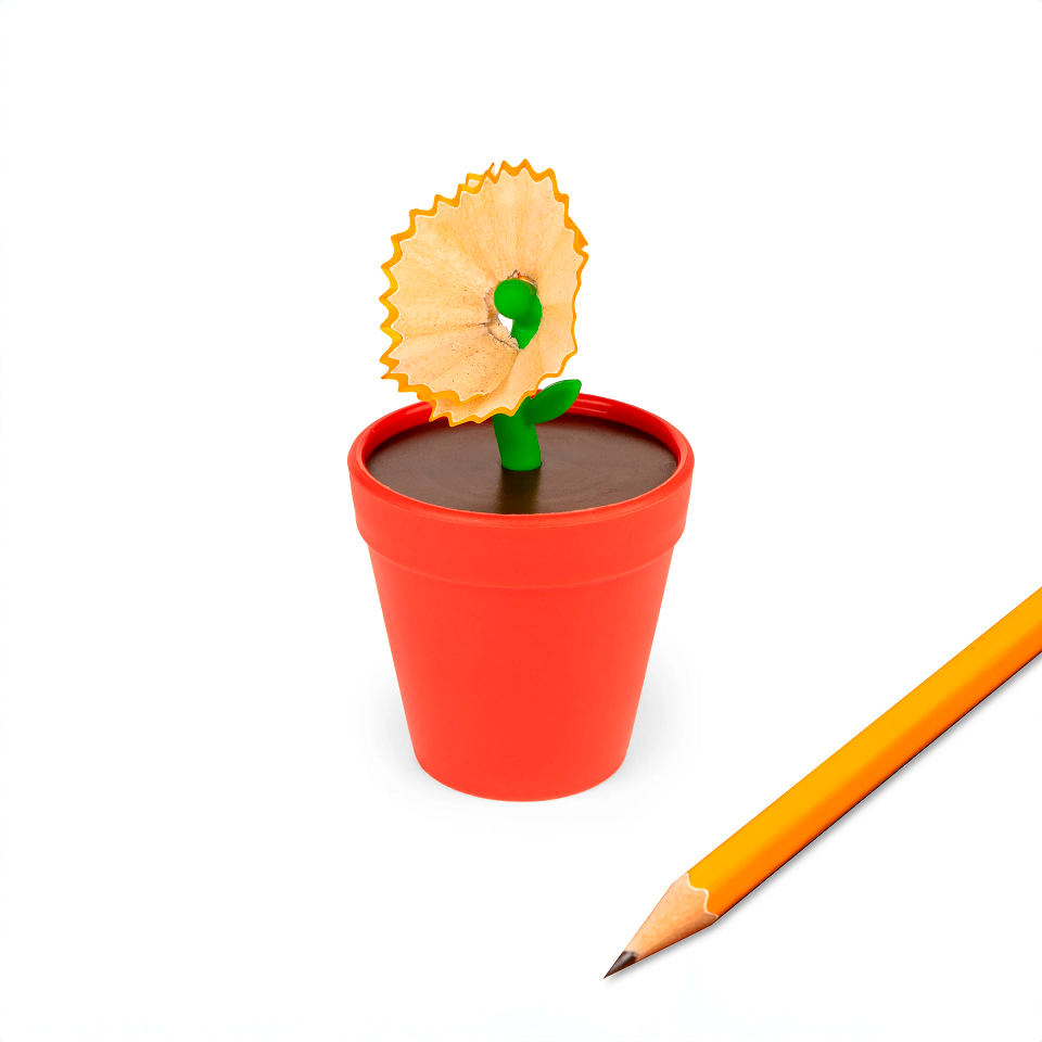 Kikkerland Flower Pot Pencil Sharpener
