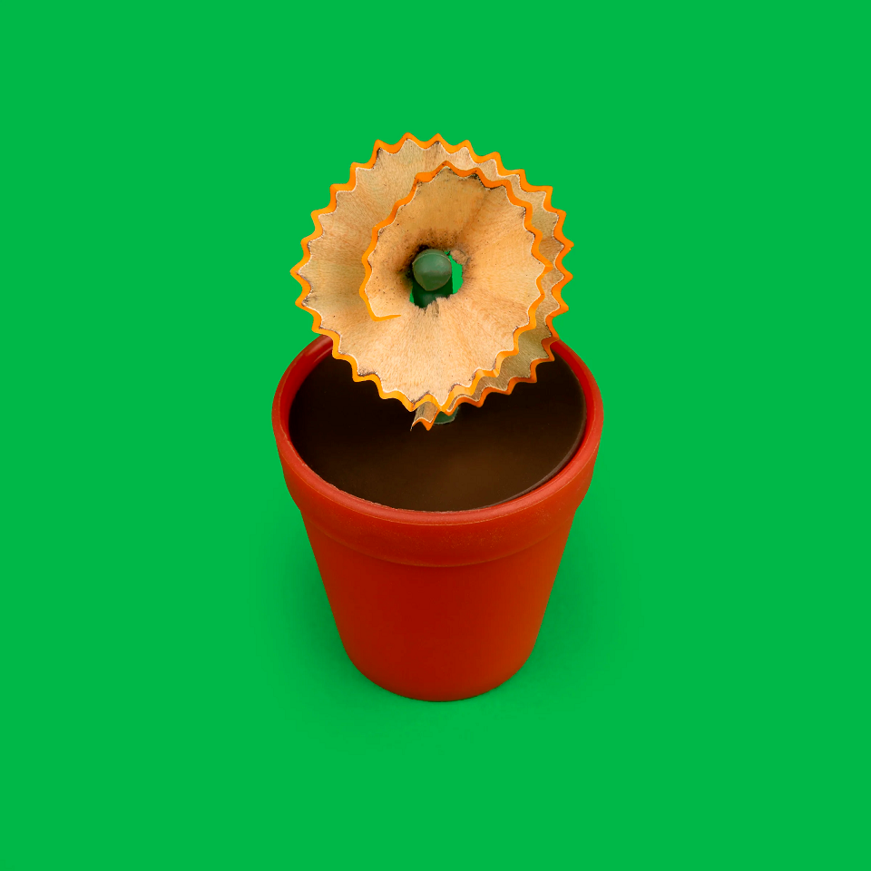 Kikkerland Flower Pot Pencil Sharpener