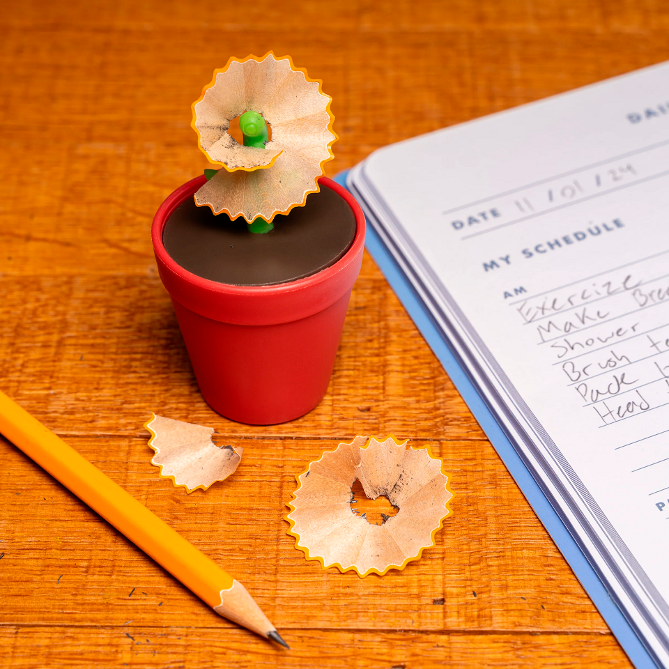 Kikkerland Flower Pot Pencil Sharpener