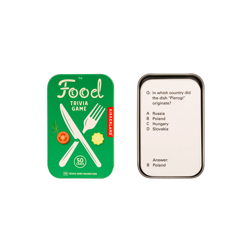 Kikkerland Food Trivia Game
