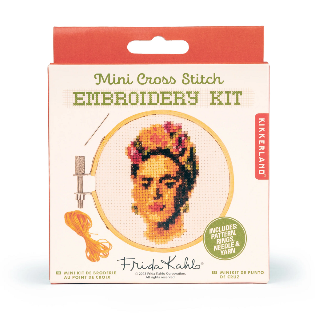 Kikkerland Frida Mini Cross Stitch Kit