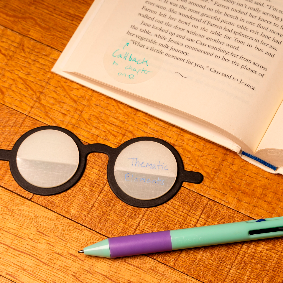 Kikkerland Glasses Sticky Notes