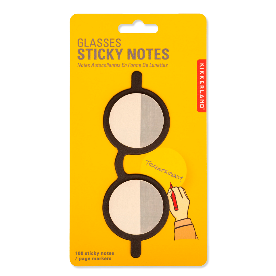 Kikkerland Glasses Sticky Notes