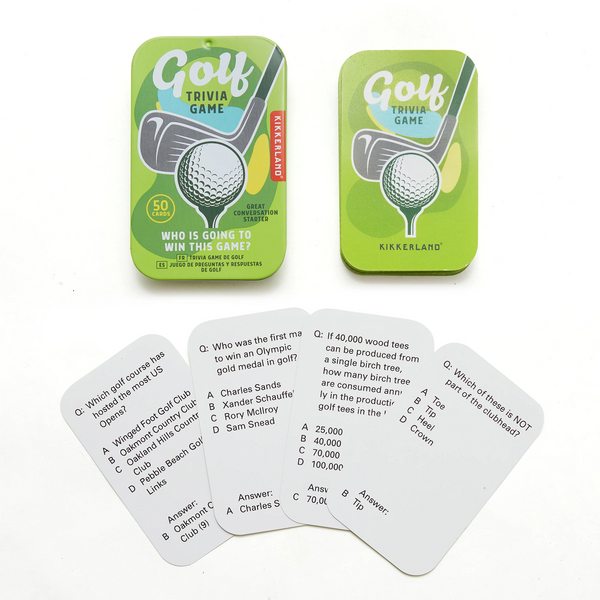 Kikkerland Golf Trivia Game