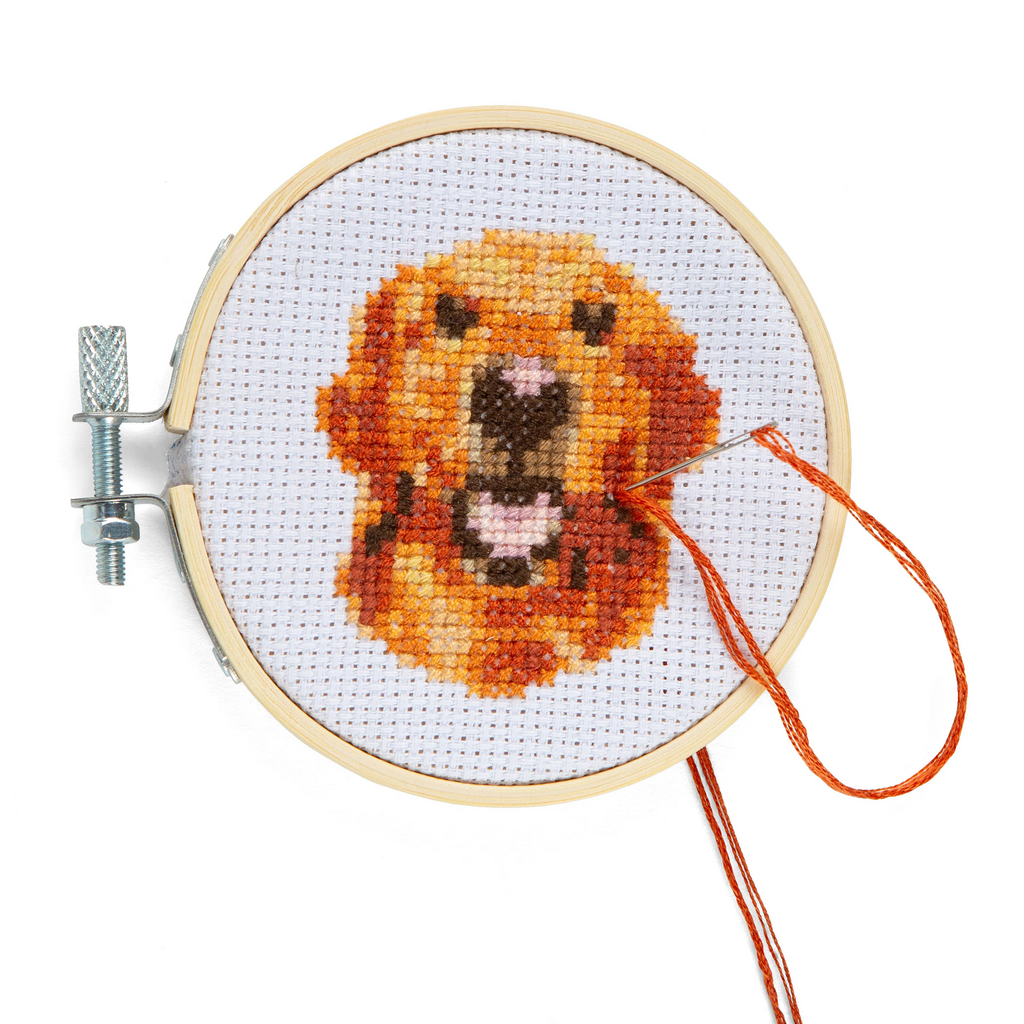 Dog Mini Cross Stitch Embroidery Kit