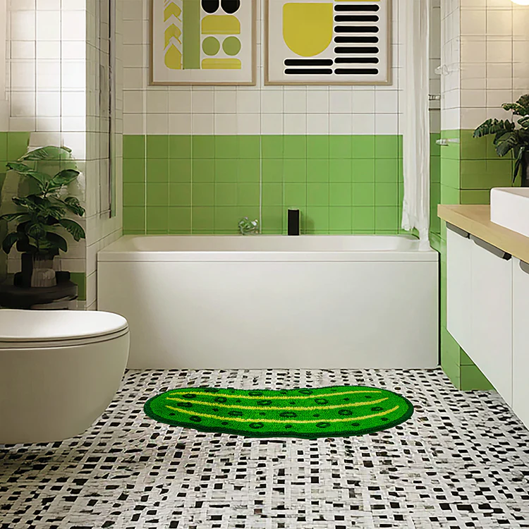 Kikkerland Pickle Bath Mat