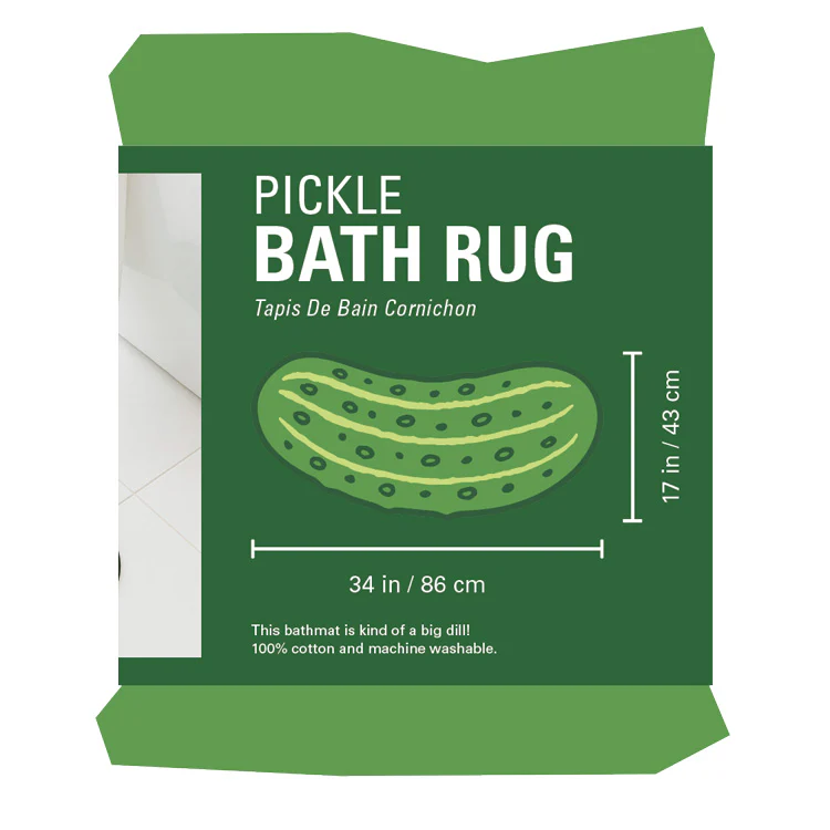 Kikkerland Pickle Bath Mat