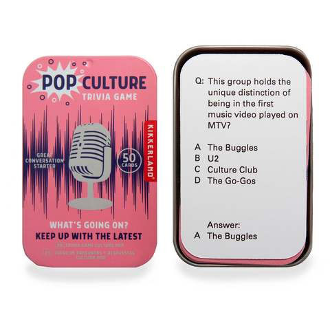 Kikkerland Pop Culture Trivia Game