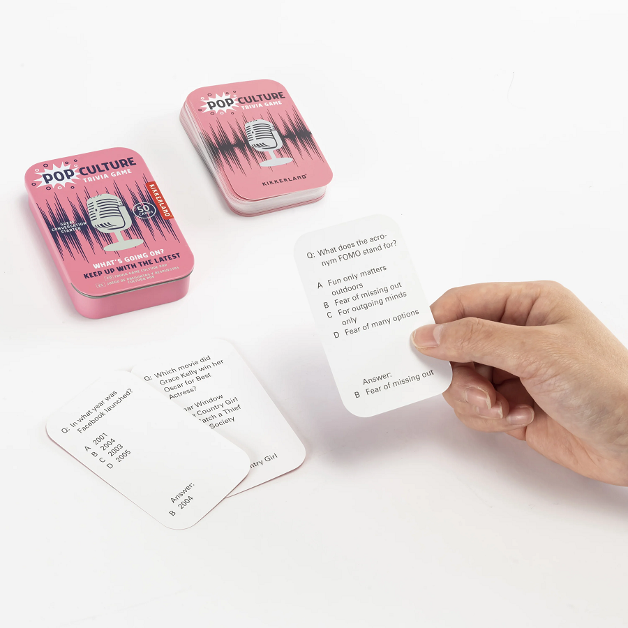 Kikkerland Pop Culture Trivia Game
