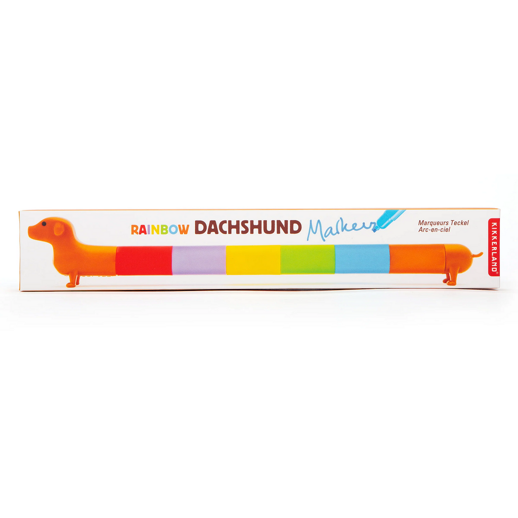 Rainbow Dachshund Markers