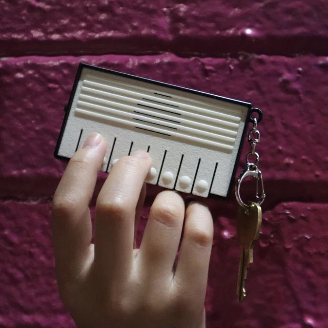 Mini Piano Keyboard Keychain