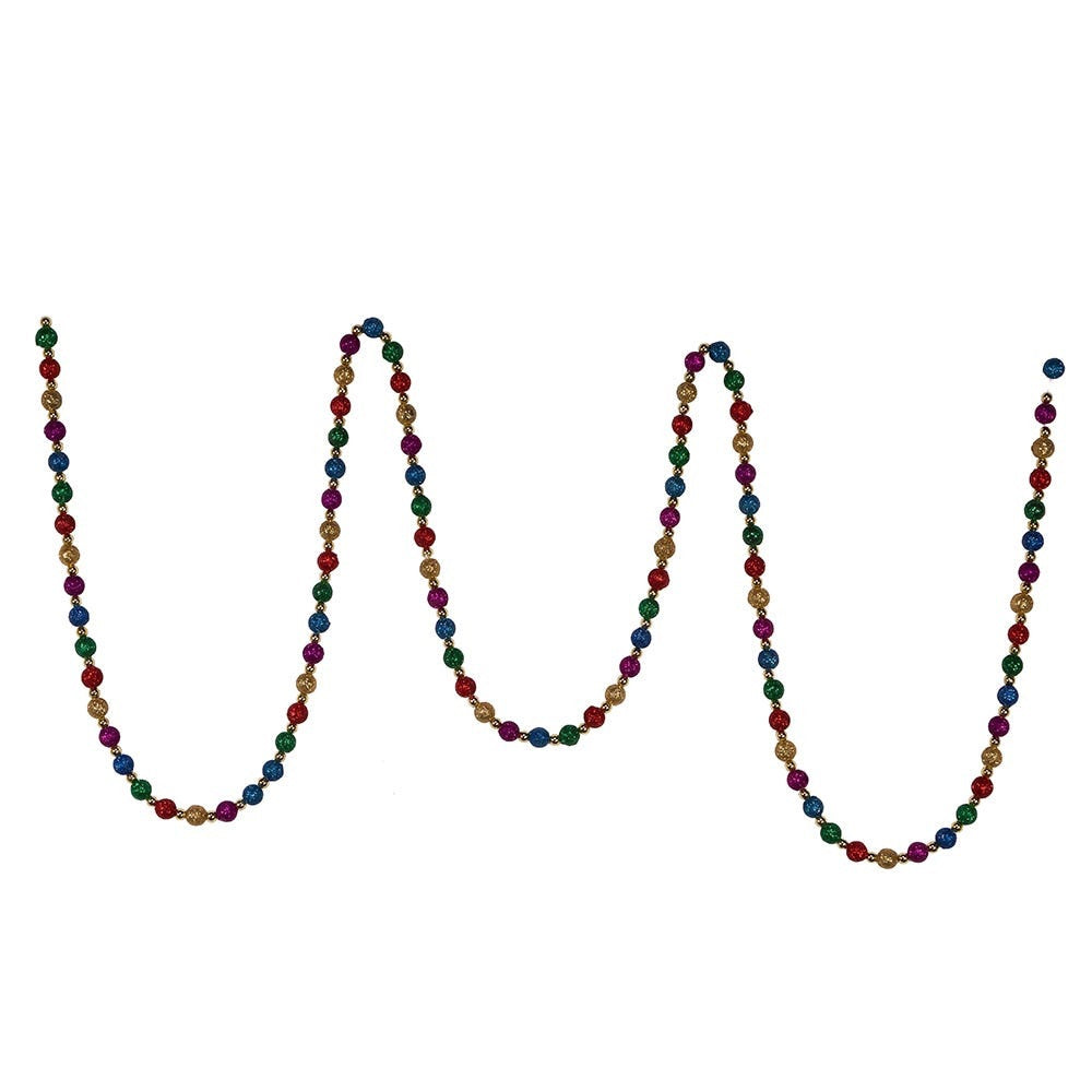 Multicolored Glitter Balls Colorful Garland