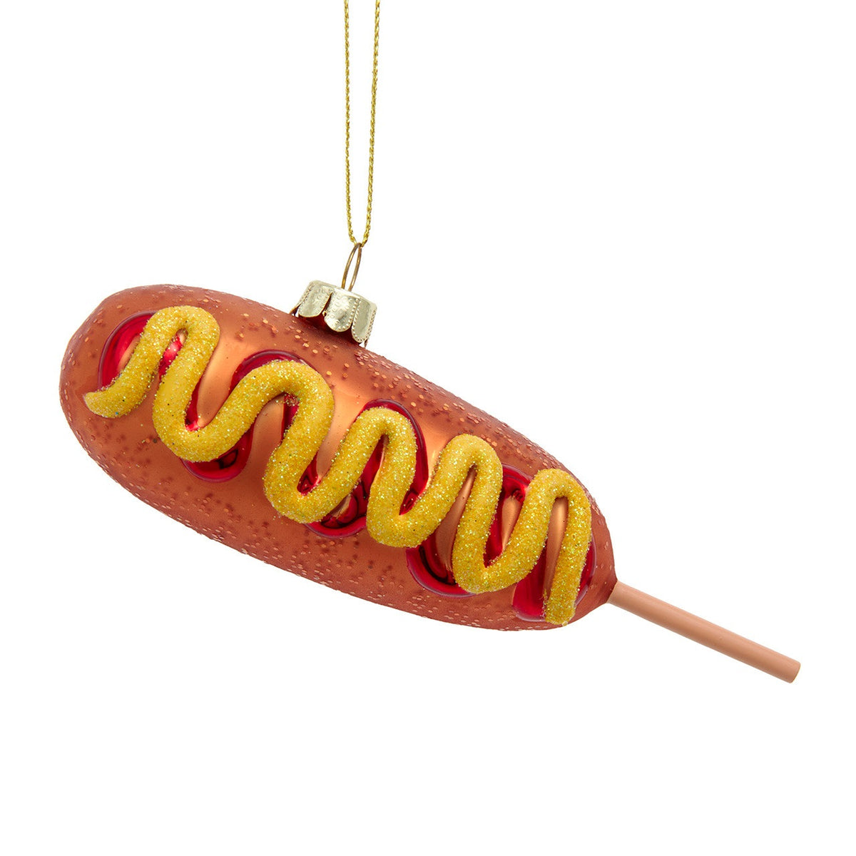 Glass Corndog Ornament