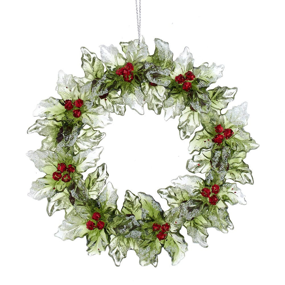 Red & Green Wreath Ornament