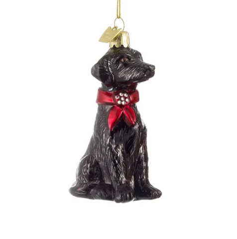 Labrador Retriever Glass Ornament / Assorted Colors