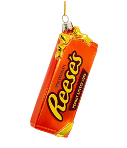 Reese's Peanut Butter Cups Glass Ornament