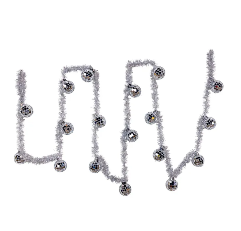 Mirror Ball Garland / 6' Length