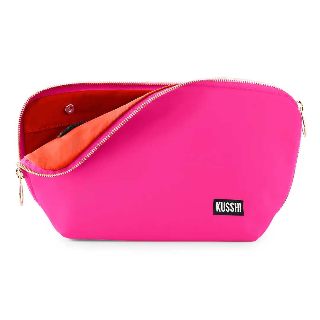 Signature Makeup Bag / Bubblegum Pink & Orange