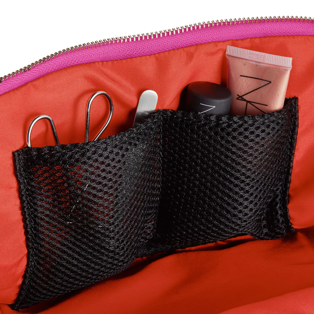Signature Makeup Bag / Bubblegum Pink & Orange