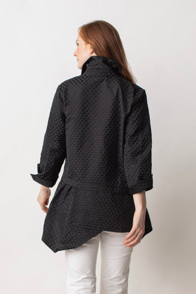 Liv by Habitat Suzanne Button Up Tunic Length Shirt. A-line, textured fabric, flared hem.