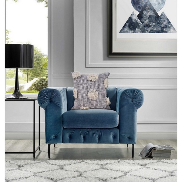 Gray Poofs Accent Pillow