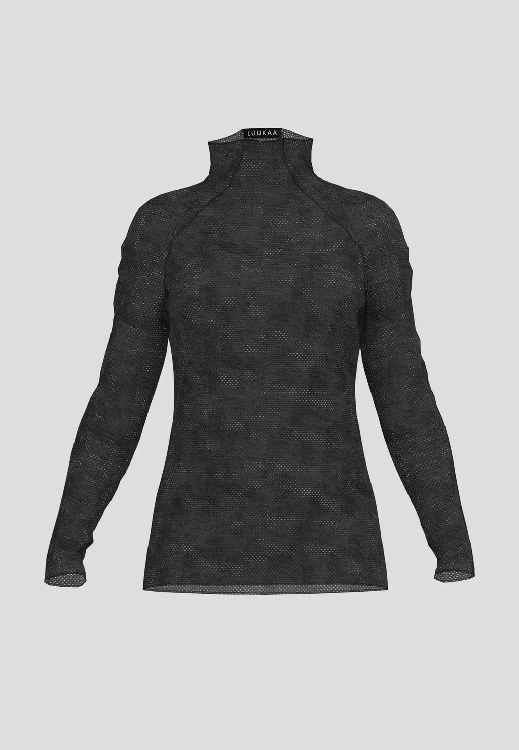 Luukaa Neva Mesh Turtleneck Blouse