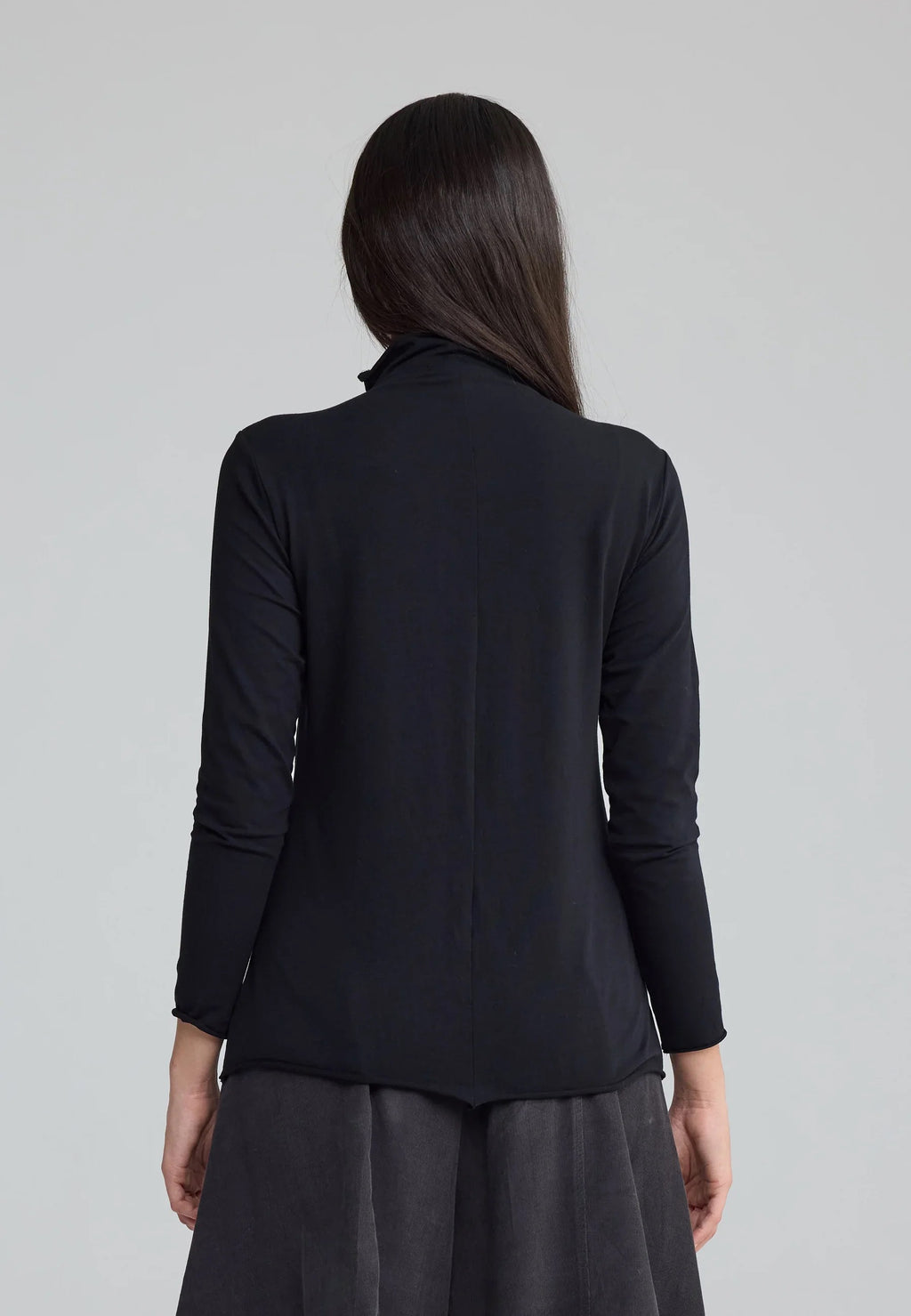  NYX Structured Turtleneck Blouse from Luukaa in Black