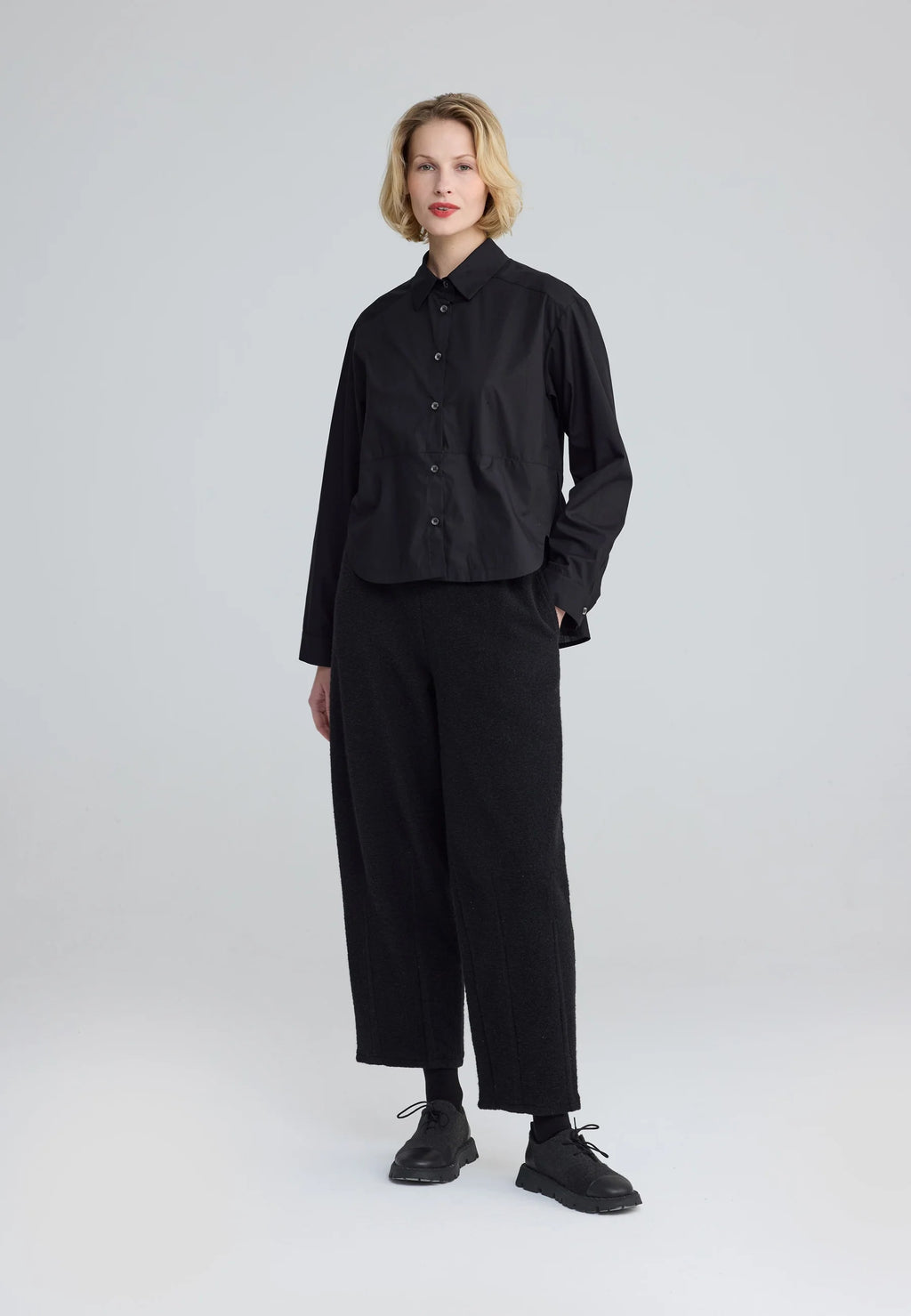 Luukaa Liora Poplin Blouse in Black
