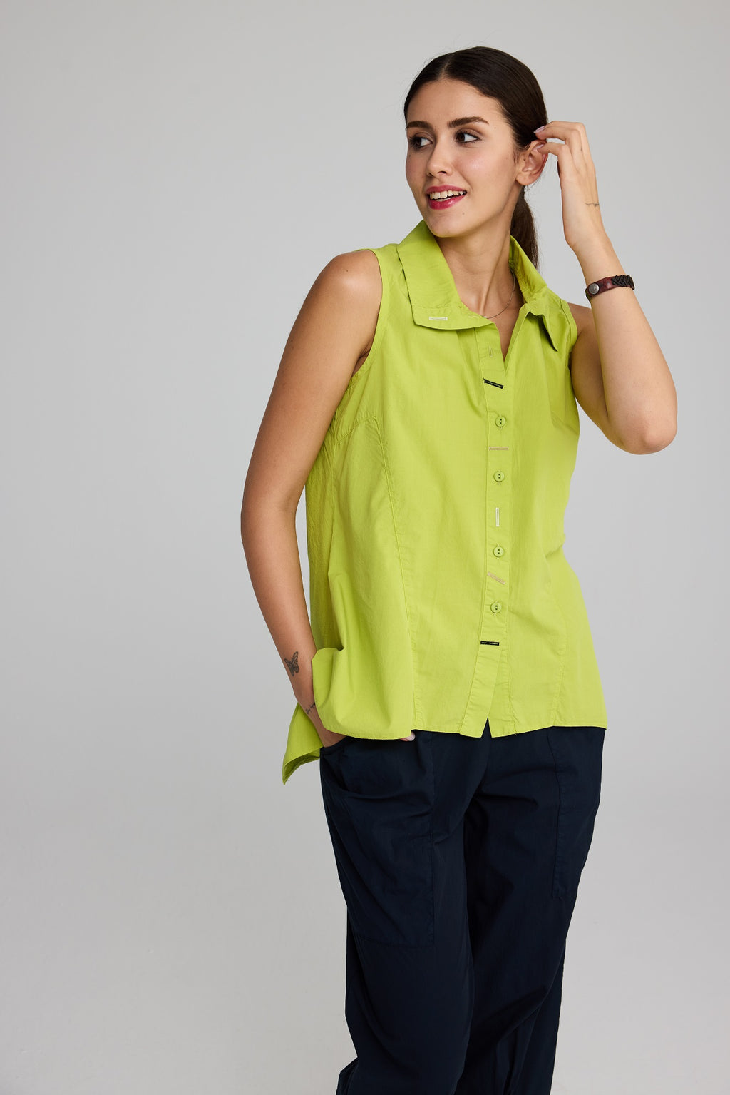 Luukaa's Lumina Top Pistachio