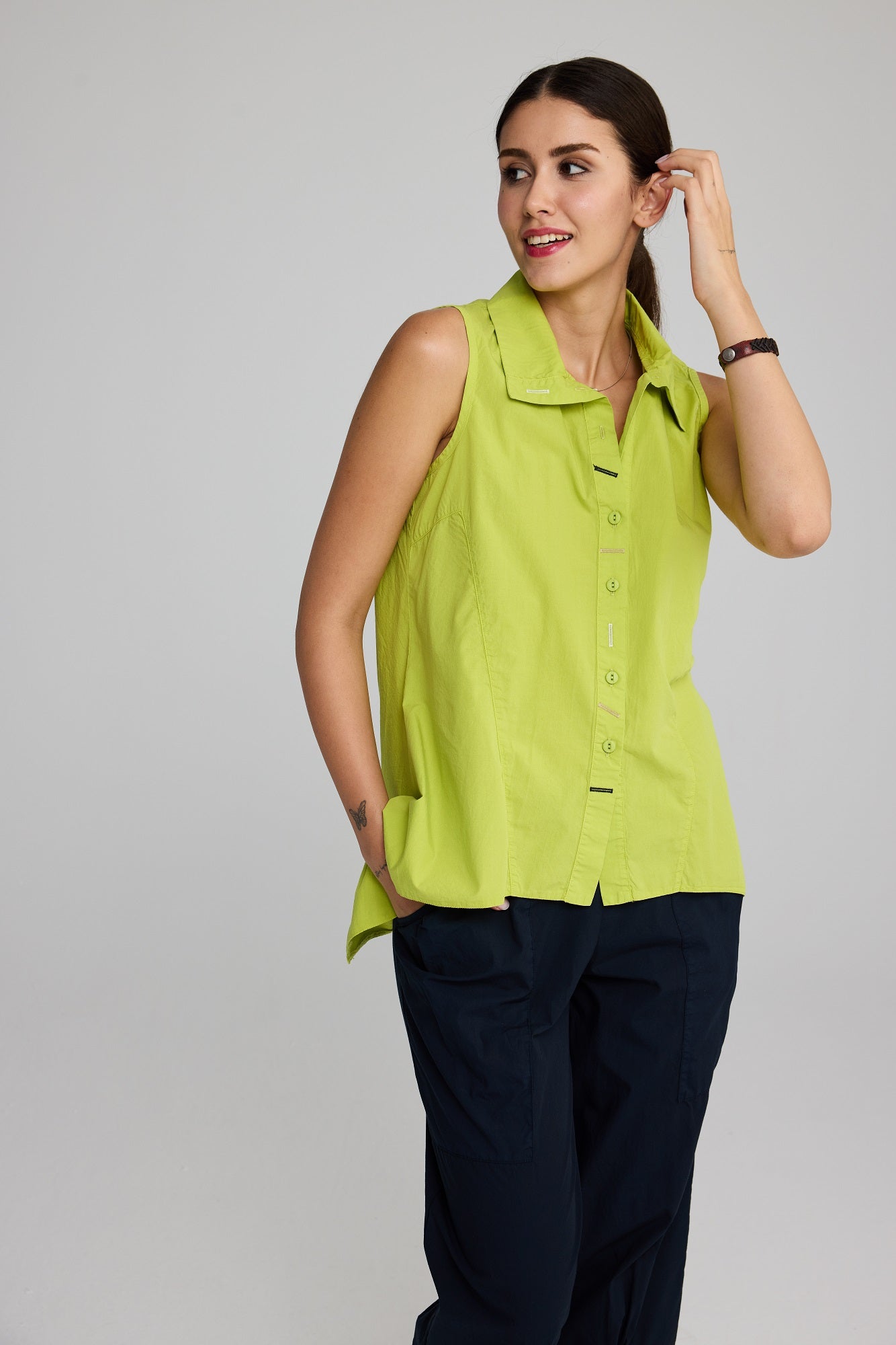 Luukaa's Lumina Top Pistachio