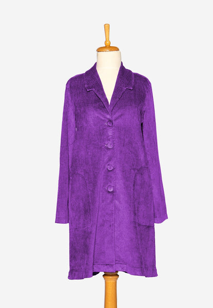 LUUKAA's Vitality Velvet Blazer in Violet