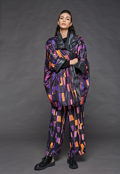  LUUKAA's Vitality Reversible Coat in Violet