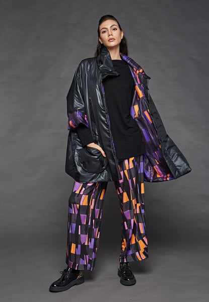  LUUKAA's Vitality Reversible Coat in Violet