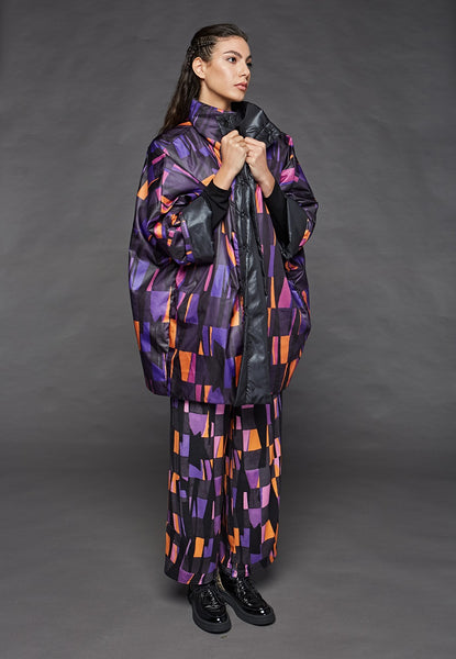  LUUKAA's Vitality Reversible Coat in Violet