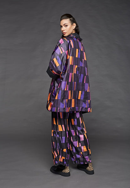  LUUKAA's Vitality Reversible Coat in Violet