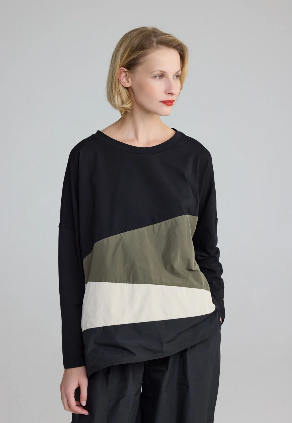 Luukaa's Cascade Raine Colorblock Blouse