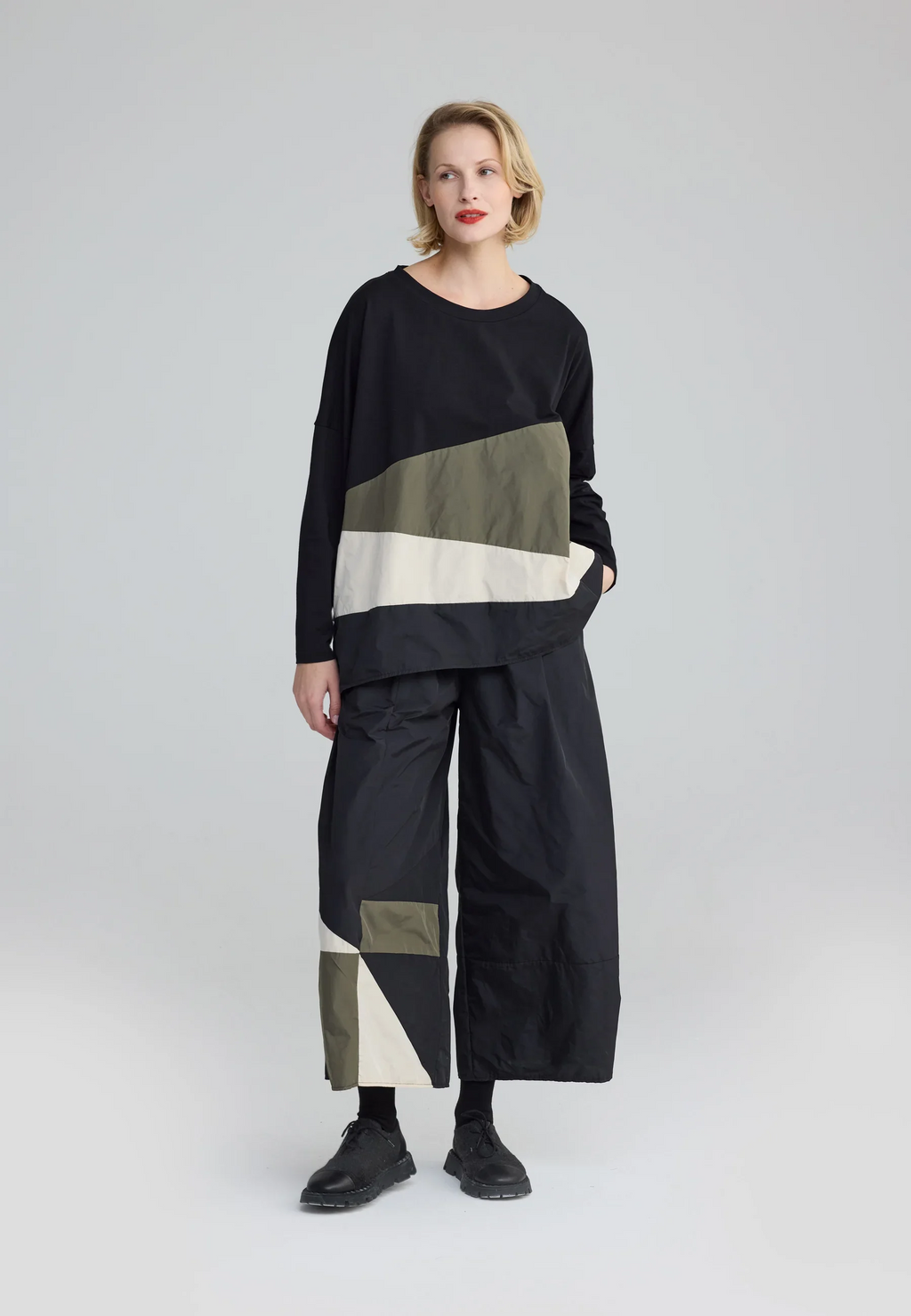 Luukaa's Cascade Raine Colorblock Blouse