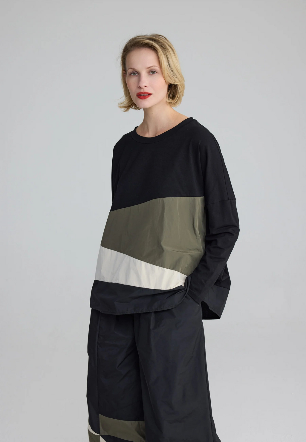 Luukaa's Cascade Raine Colorblock Blouse