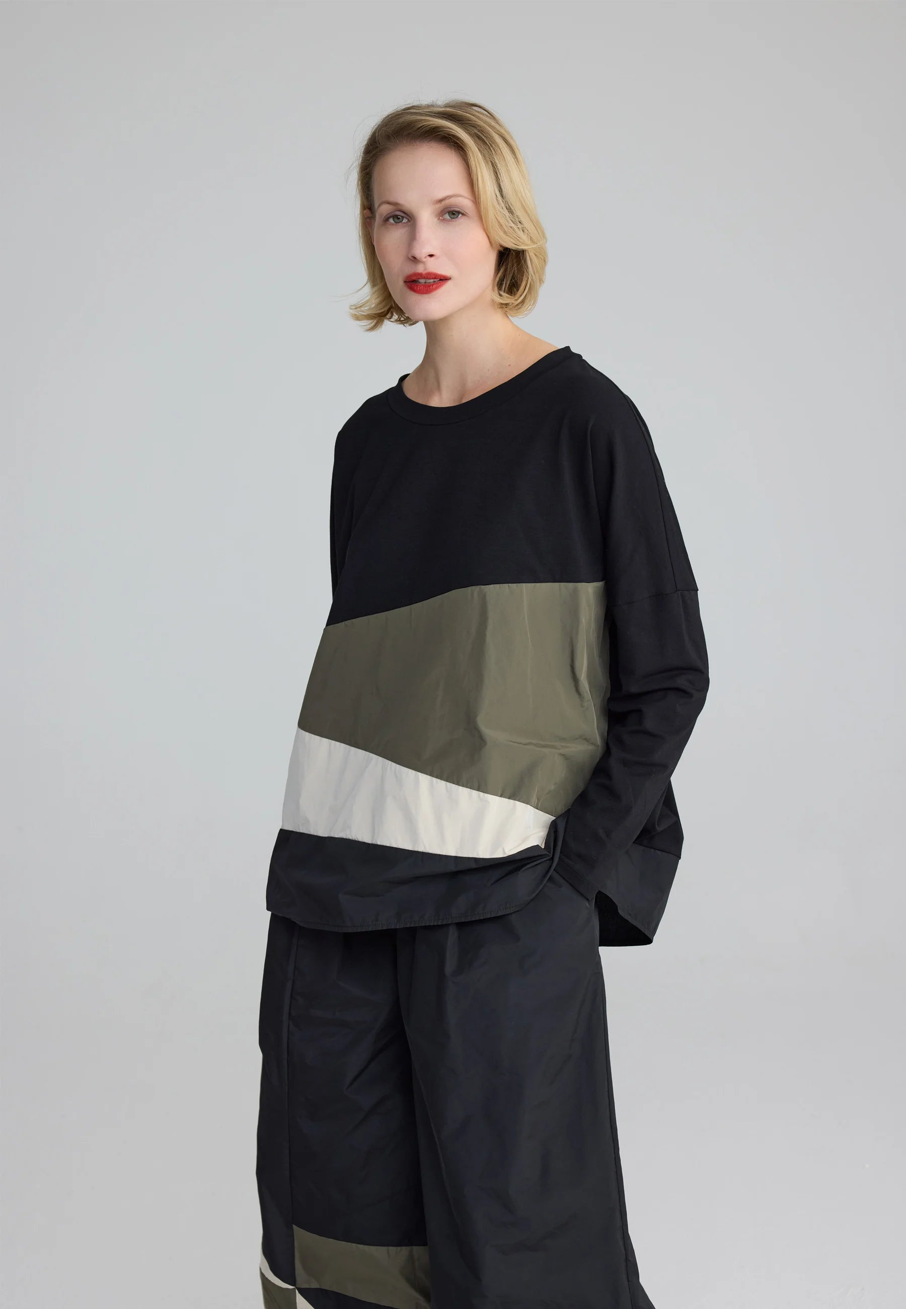 Luukaa's Cascade Raine Colorblock Blouse