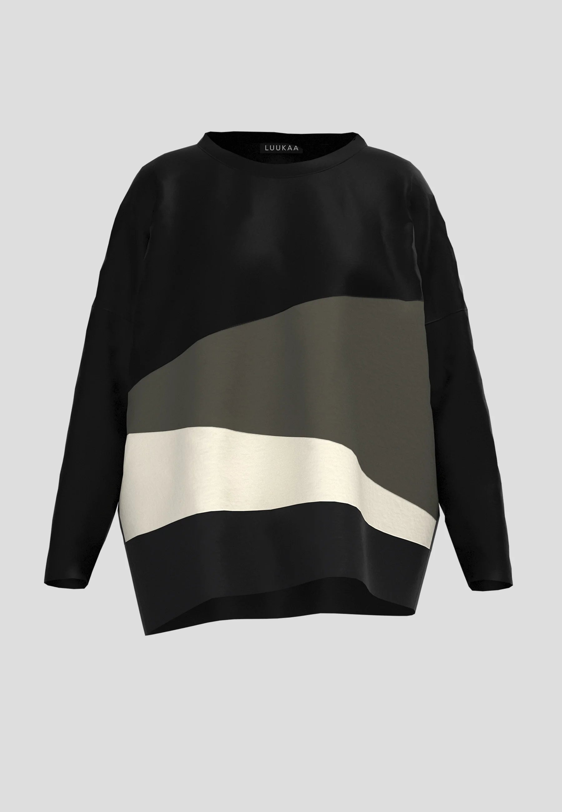 Luukaa's Cascade Raine Colorblock Blouse