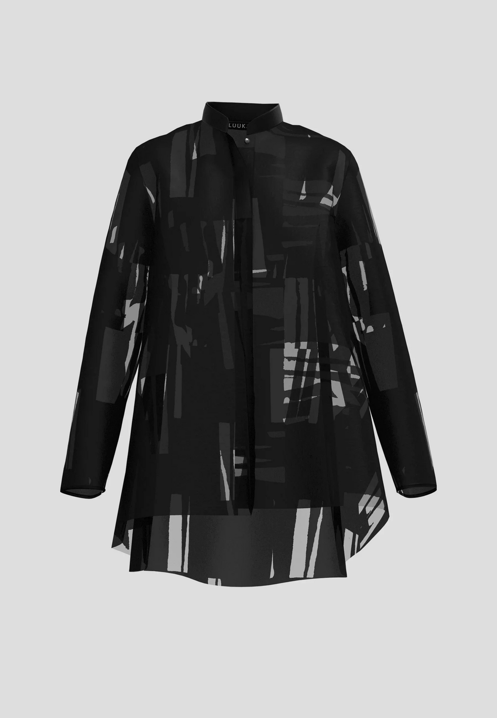 Luukaa's Cascade Ondine Sheer Jacquard Blouse