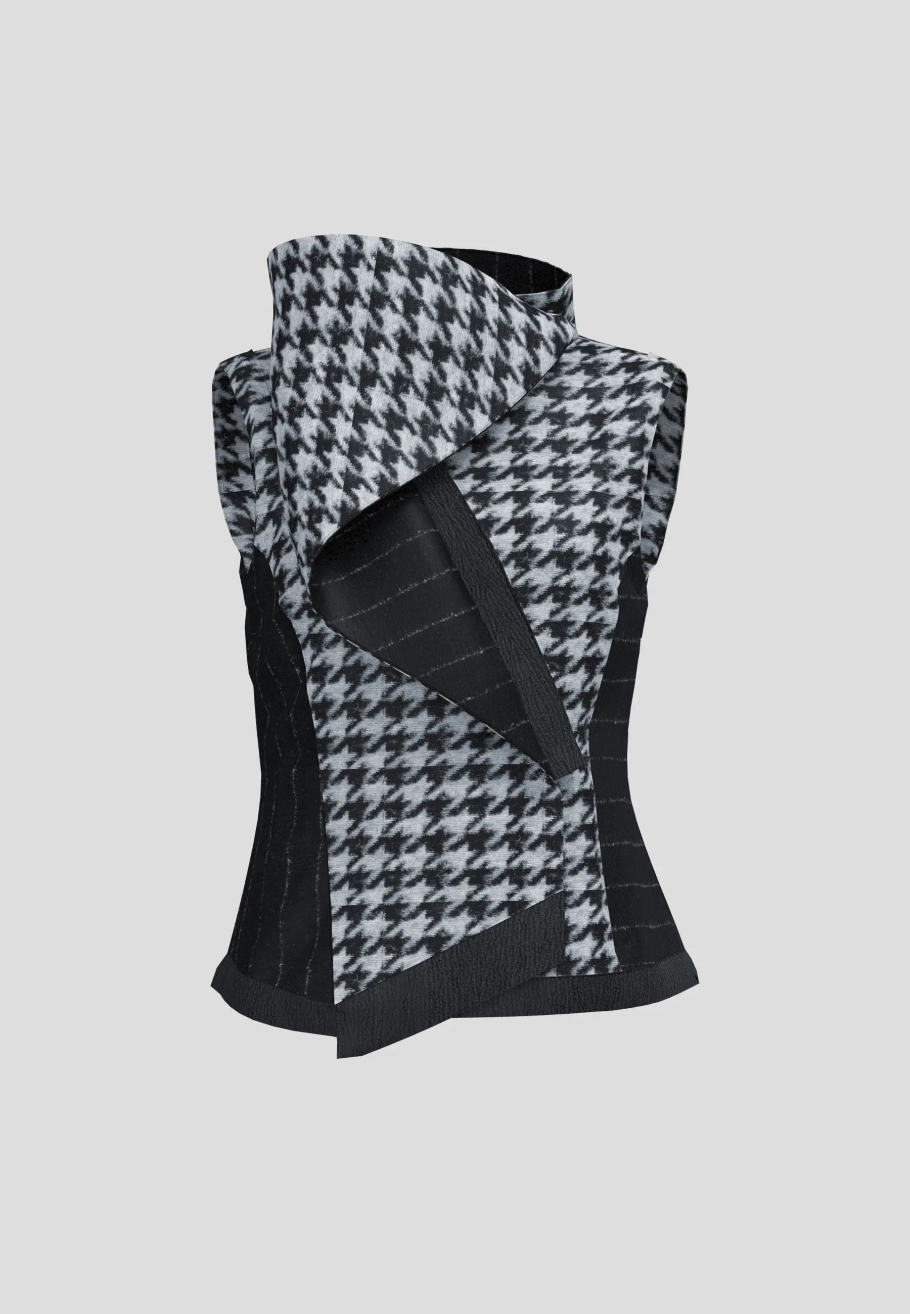 Luukaa Lyric Asymmetric Felt Vest