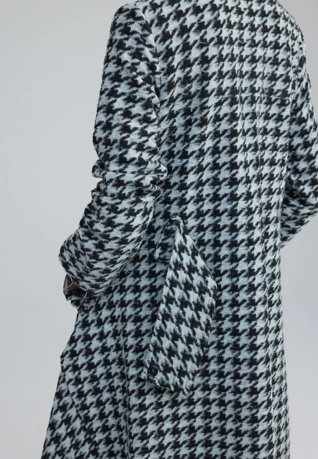 Zaria Houndstooth Long Jacket